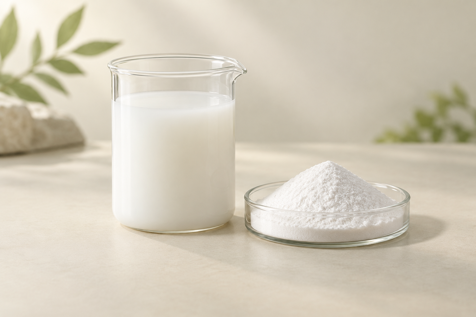 Illustrative powder and liquid process additives